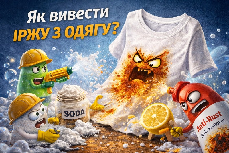 як вивести іржу з одягу