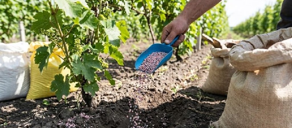 Схема підживлення винограду протягом сезону