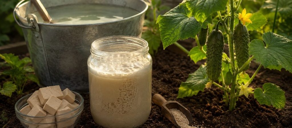 Дріжджова підкормка для огірків