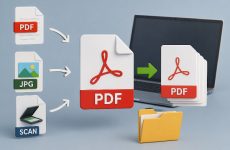 Как правильно объединить файлы PDF, JPG и сканы в один файл