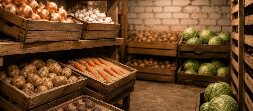 Як зберігати овочі на зиму в погребі