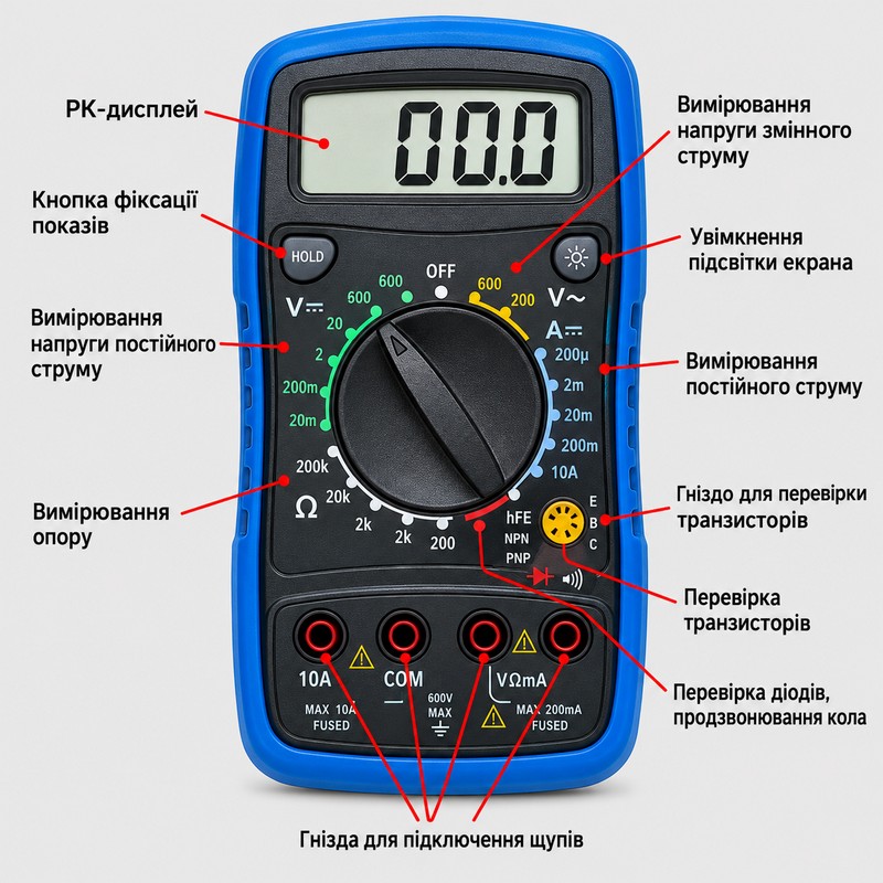 цифровой мультиметр как пользоваться